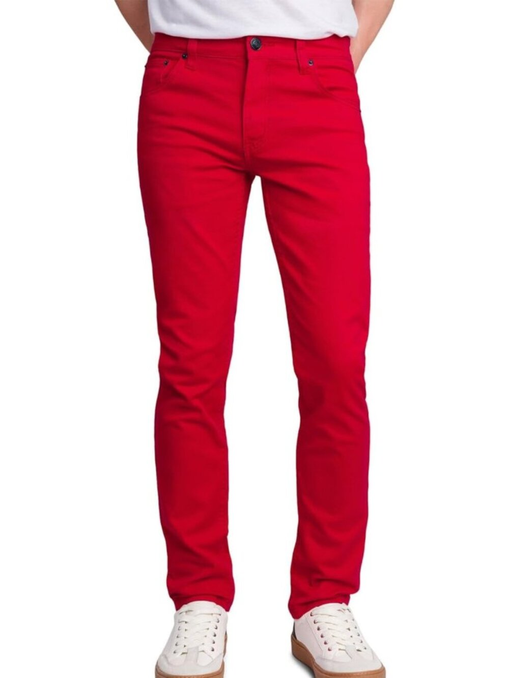 Men's Skinny Fit Color Stretch Jeans - Slimming Design, Comfortable & Stylish
